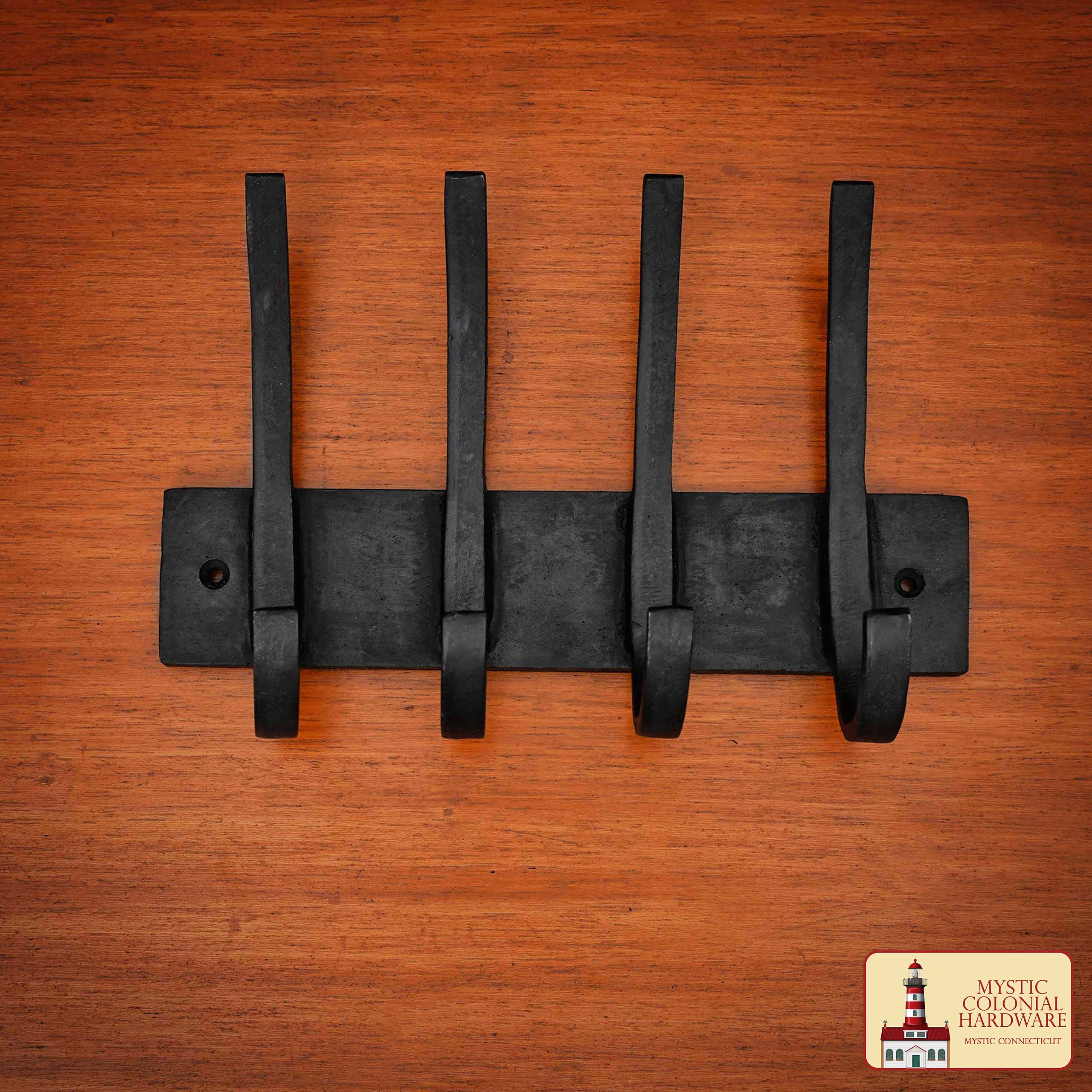 Ganchos de Pared de Hierro Forjado Rústico, Ganchos de Utilidad Retro de Alta Resistencia para Colgar Abrigos, Bolsos, Toallas, Batas, Sombreros y Más: Negro - Imagen 6