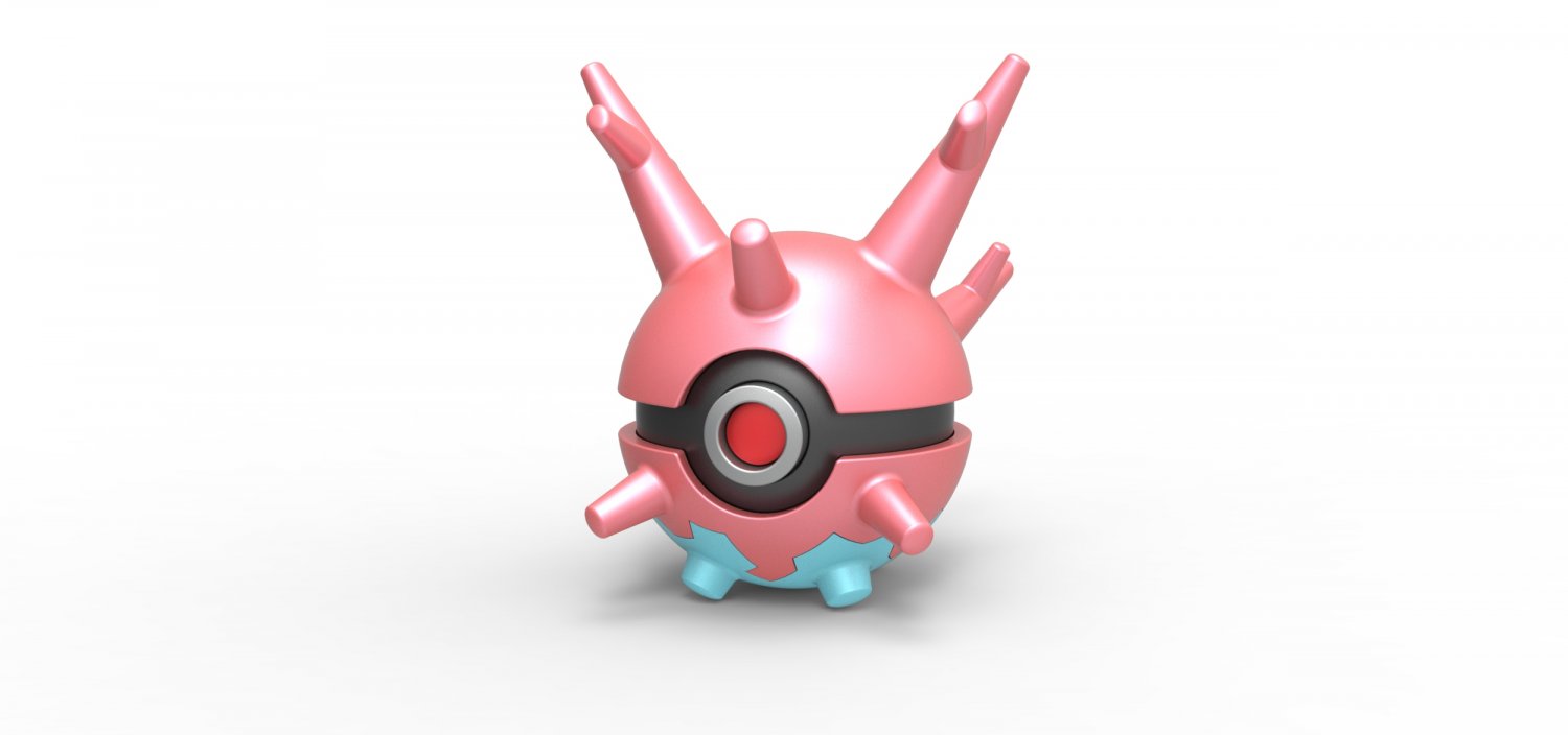 Imagen de Pokeball Artesanal Corsola parte de nuestra colección en Espadas y más, sitio oficial. Esta imagen describe  pokeball