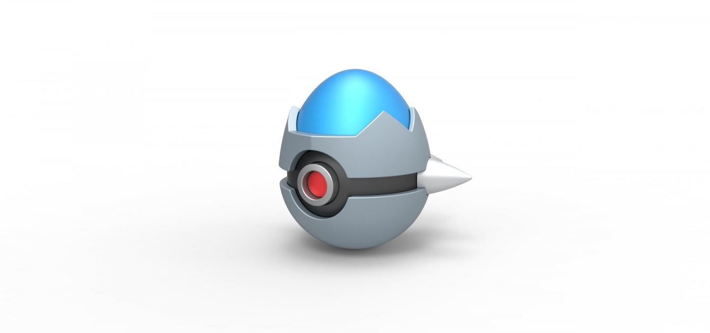 Imagen de Pokeball Artesanal Cranidos parte de nuestra colección en Espadas y más, sitio oficial. Esta imagen describe  pokeball
