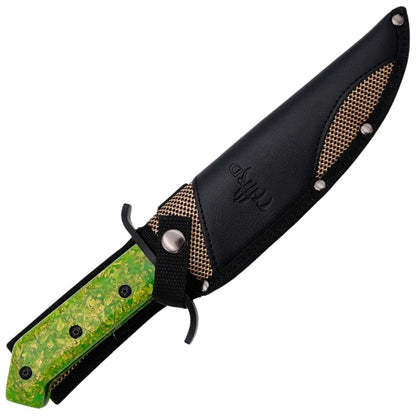 Cuchillo Bowie de Caza Third Acero 440 – Hoja 20 cm, Negro