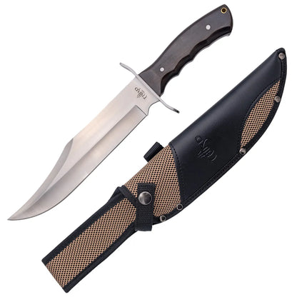 Cuchillo Bowie de Caza Third Acero 440 – Hoja 24 cm, Mango Ébano