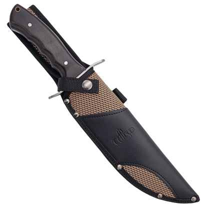 Cuchillo Bowie de Caza Third Acero 440 – Hoja 24 cm, Mango Ébano