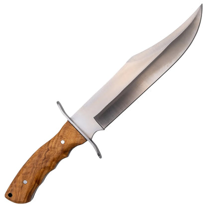Cuchillo Bowie de Caza Third Acero 440 – Hoja 24 cm, Mango Olivo
