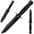 Cuchillo Táctico Third Hoja 17,1 cm con Funda – Mango Negro