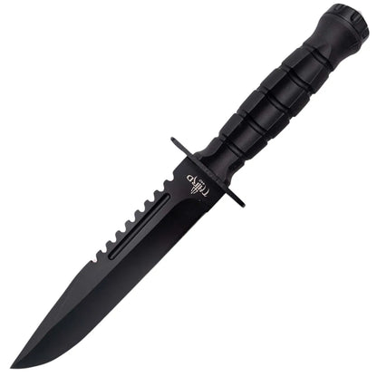 Cuchillo Táctico Third Hoja 17,1 cm con Funda – Mango Negro