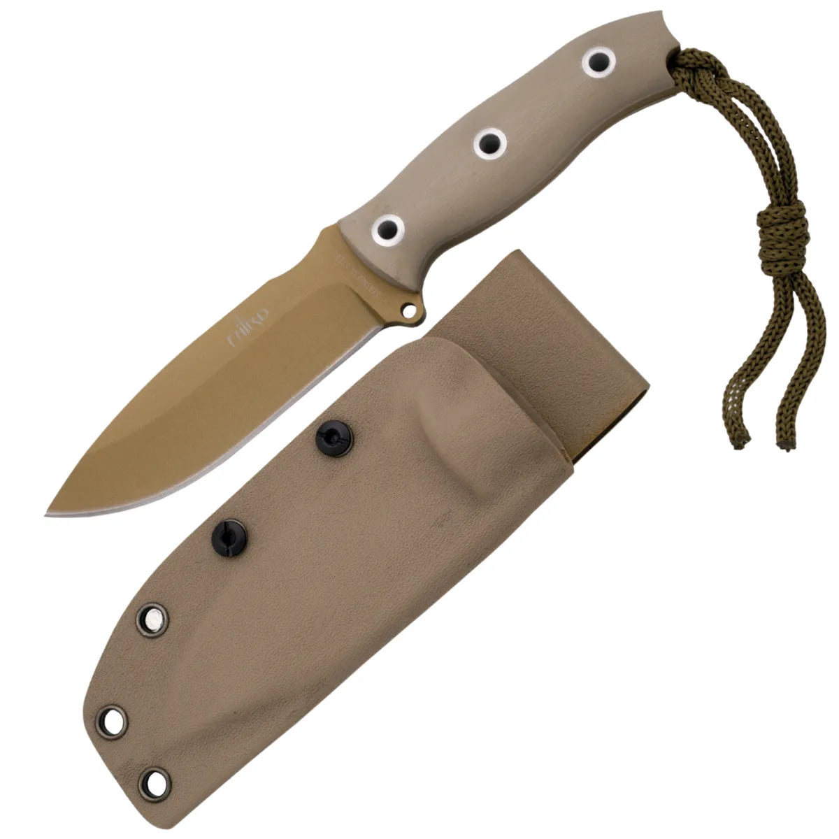 Cuchillo Táctico Third con Hoja Dorada y Mango G10