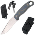 Cuchillo Táctico de Supervivencia Enterizo Bicolor con Magnesio