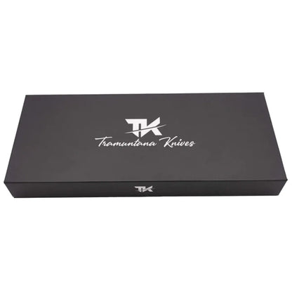 Cuchillo Tanto Tramuntana con hoja de Damasco VG10 - caja
