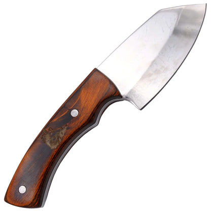 Cuchillo de Caza Third Acero 440 Brillo Espejo – Mango Pakkawood