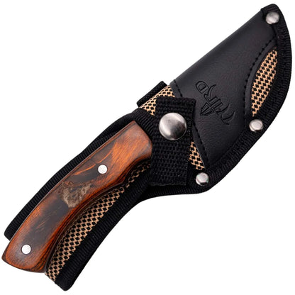 Cuchillo de Caza Third Acero 440 Brillo Espejo – Mango Pakkawood