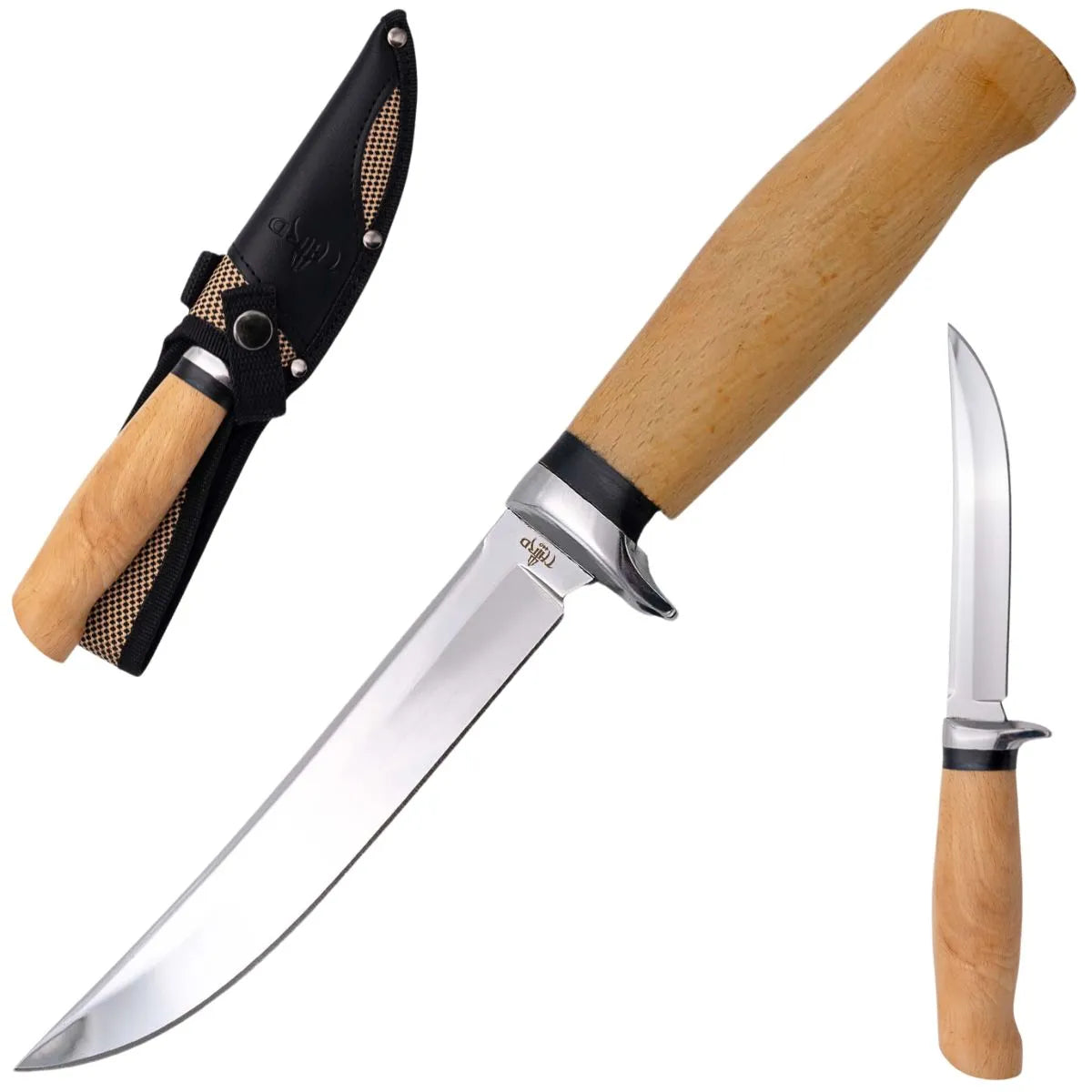 Cuchillo de Caza Third Acero 440 Espejo – Hoja 13,8 cm - Mango Haya