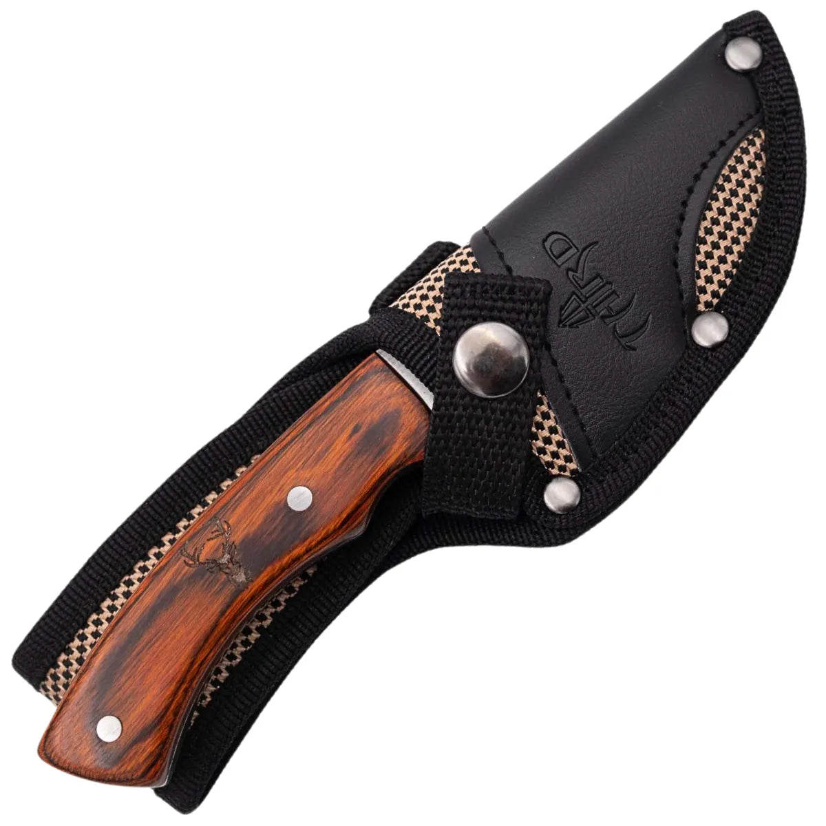 Cuchillo de Caza Third Acero 440 Satinado – Mango Pakkawood