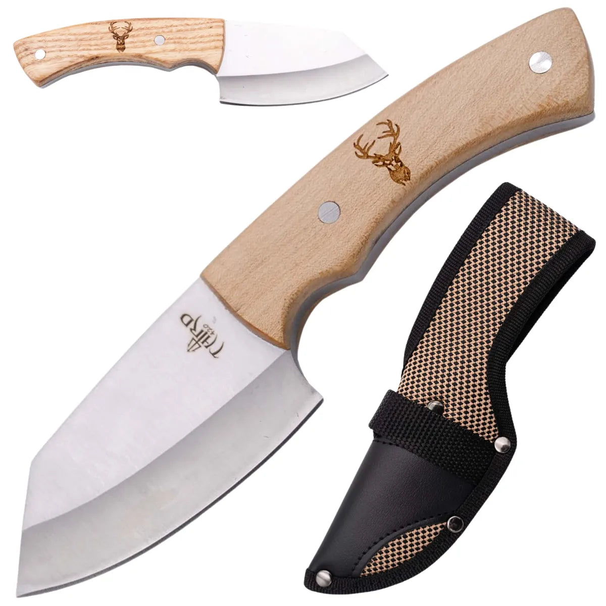Cuchillo de Caza Third Acero 440 Satinado – Mango Arce