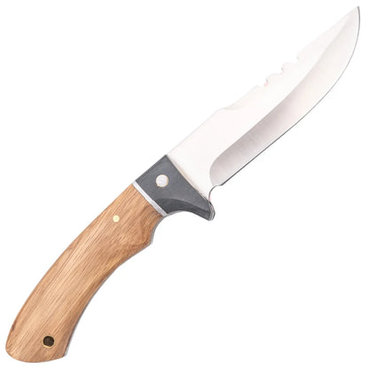 Cuchillo de Caza Third Acero 440 Satinado con Mango de Madera - zebrano
