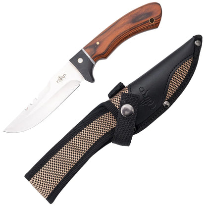 Cuchillo de Caza Third Acero 440 Satinado con Mango de Madera - pakkawood
