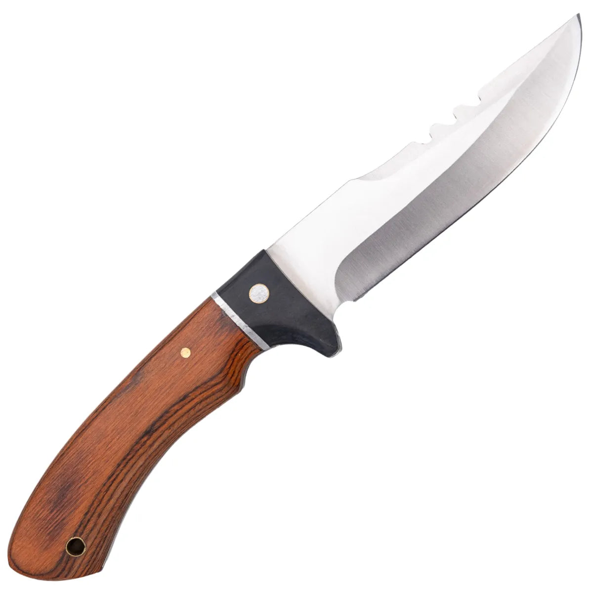 Cuchillo de Caza Third Acero 440 Satinado con Mango de Madera - pakkawood