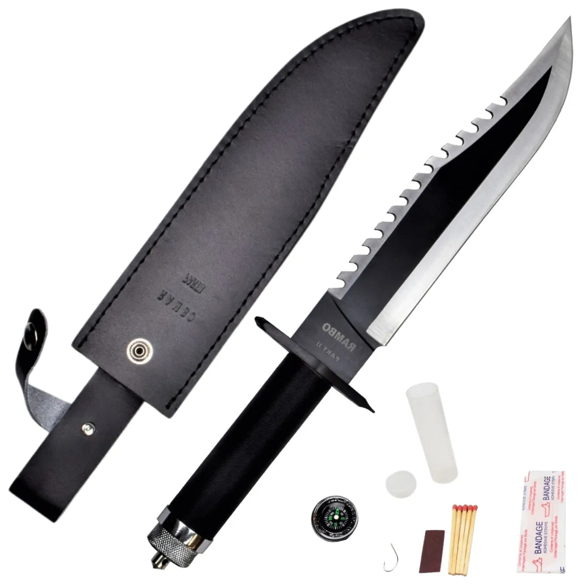 Imagen de Cuchillo réplica Rambo II parte de nuestra colección en Espadas y más, sitio oficial.