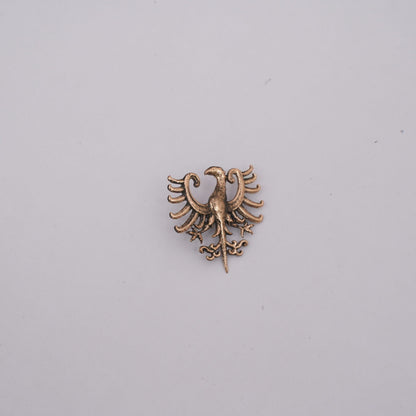 Alfiler de Bronce Antiguo con Insignia de Águila Heráldica - Insignia de Bronce Macizo con Montura de Estilo Medieval - Imagen 11