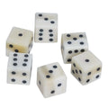 Dados Medievales de Hueso - Juego Artesanal de 6 (hueso de Buey, 1,2 Cm)
