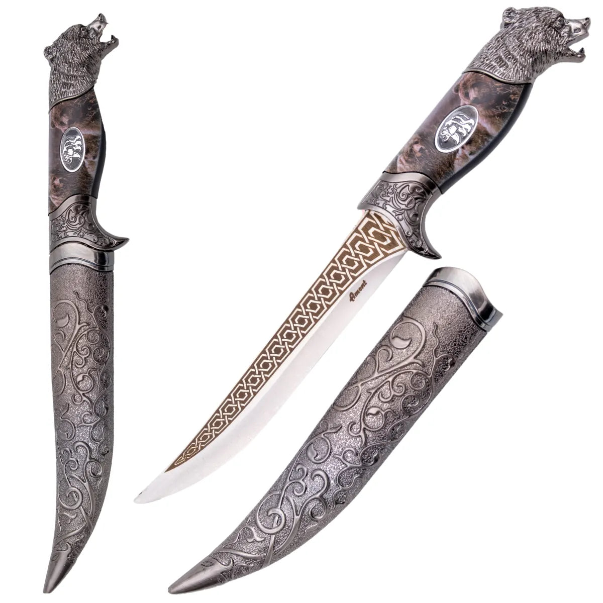 Imagen de Daga Decorativa de Acero Inoxidable con Funda de 31,5 cm versión oso, parte de nuestra colección en Espadas y Más, sitio oficial.