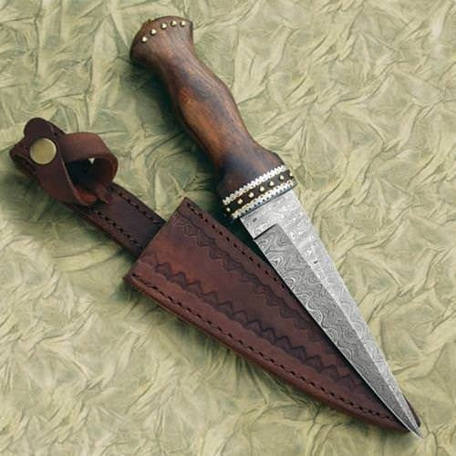 Faca Sgian Dubh aço damasco 403915