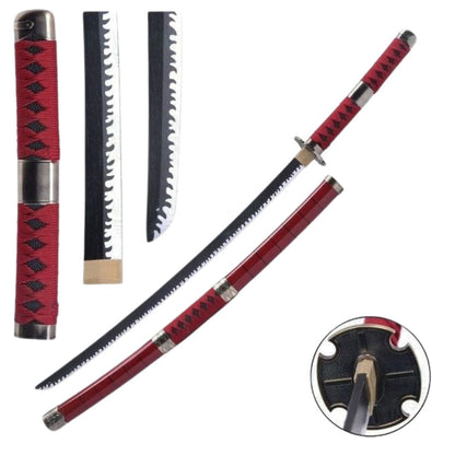 Zoro's Sandai Kitetsu Bamboo Katana Pack + Zoro T-shirt + Katana Holder