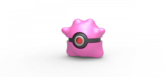 Imagen de Pokeball Artesanal Ditto parte de nuestra colección en Espadas y más, sitio oficial. Esta imagen describe  pokeball