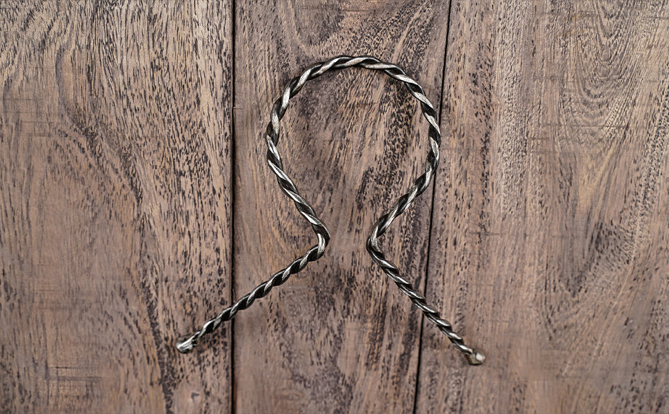 Mythrojan Cuerno para Beber Forjado a Mano Twisted Rack - Imagen 14