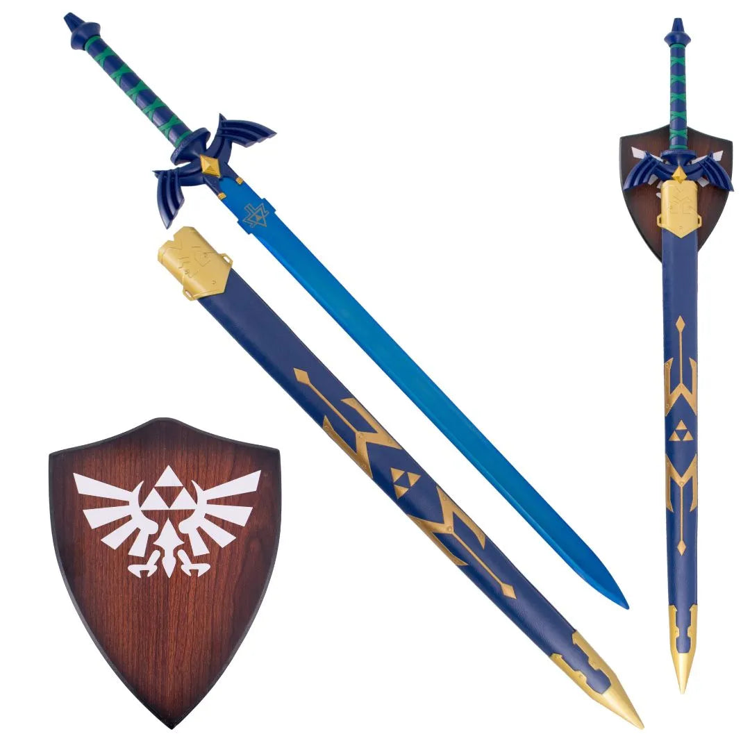 espada de zelda y escudo expositor