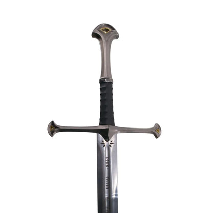 Imagen de Espada Anduril Con Expositor Y Vaina De Piel El Señor De Los Anillos parte de nuestra colección en Espadas y más, sitio oficial.