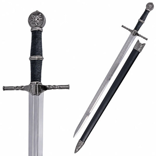 Imagen de Espada Cadete de Geralt de Rivia en The Witcher - Réplica no Oficial - parte de nuestra colección en Espadas y Más, sitio oficial.