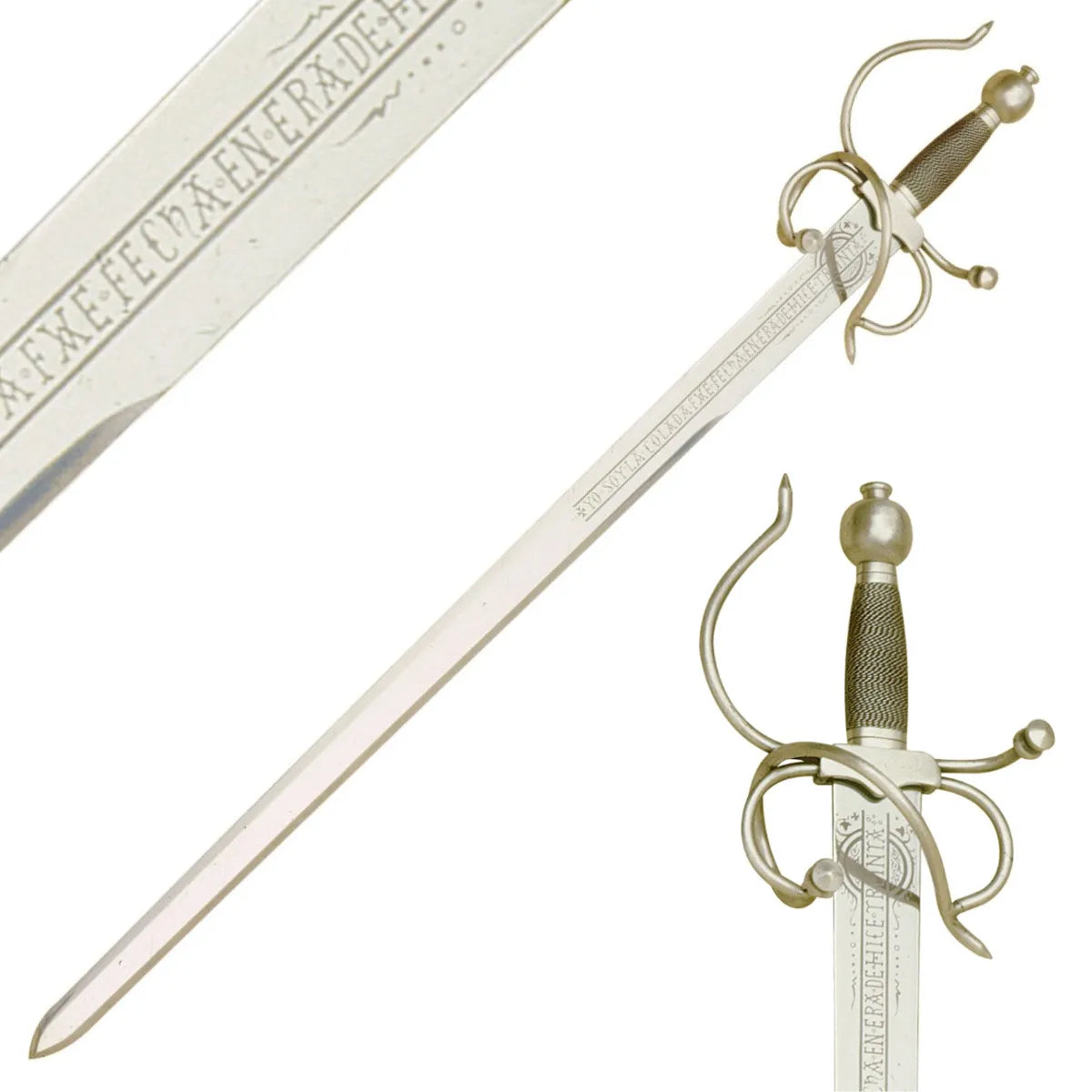 Imagen de Espada Colada del Cid MARTO - Acabado Plata Envejecida parte de nuestra colección en Espadas y Más, sitio oficial.