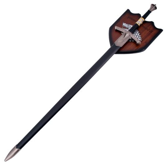 Espada Hielo Juego De Tronos Acero Inoxidable con Soporte - negro