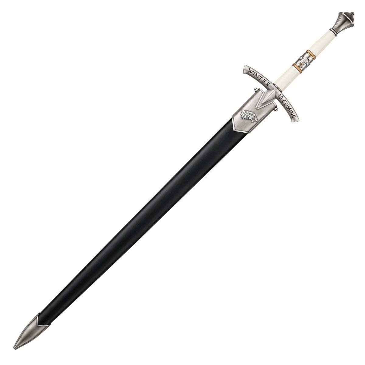 Espada Hielo Juego De Tronos Acero Inoxidable con Soporte - blanco