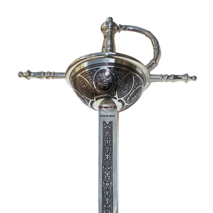 Imagen de Espada Tizona Española del Cid Plateada parte de nuestra colección en Espadas y Más, sitio oficial.