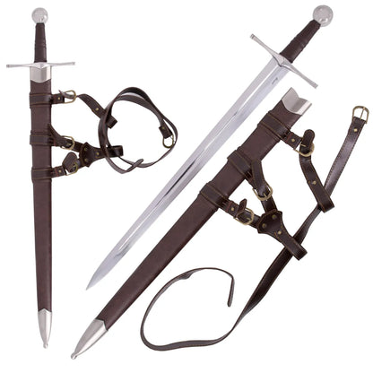 Espada medieval funcional de una mano Cat B en Acero