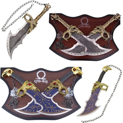 Espadas Decorativas del Caos - Hoja Azul o Gris - God of War