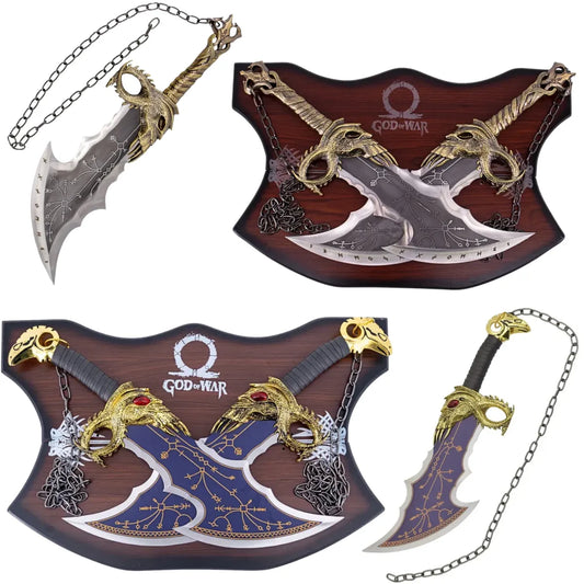 Espadas Decorativas del Caos - Hoja Azul o Gris - God of War