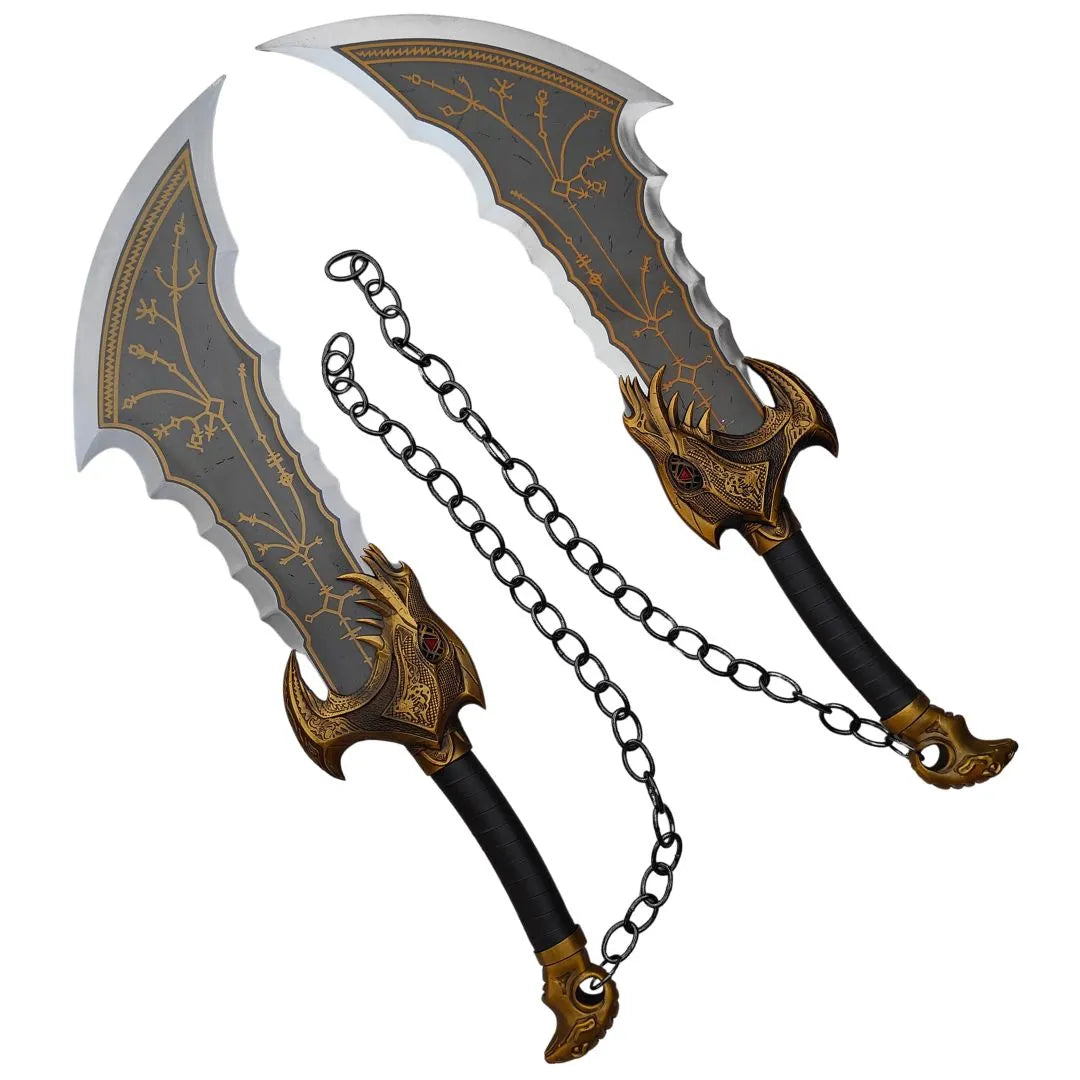 Espadas da Lâmina do Caos de Kratos Reforjadas God of War 5