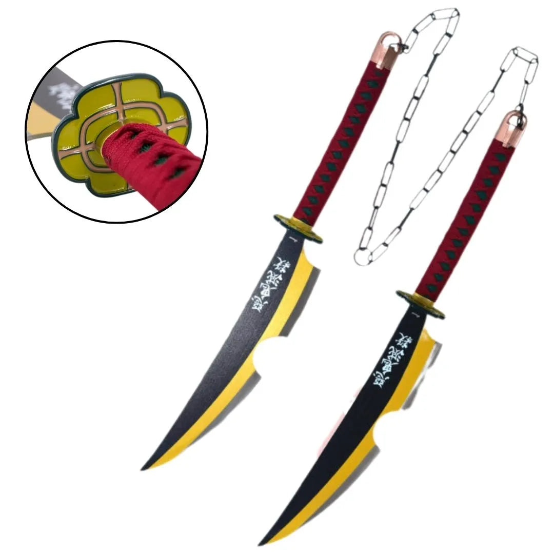 Espadas de Tengen Uzui Kimetsu No Yaiba Demon Slayer