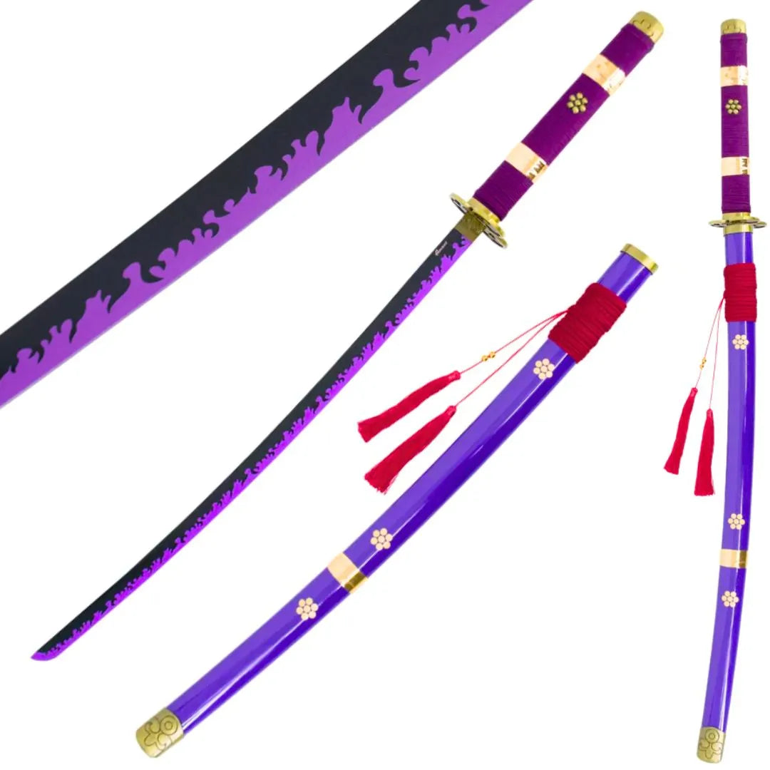 Katana Enma morada de Zoro De One Piece S5074H