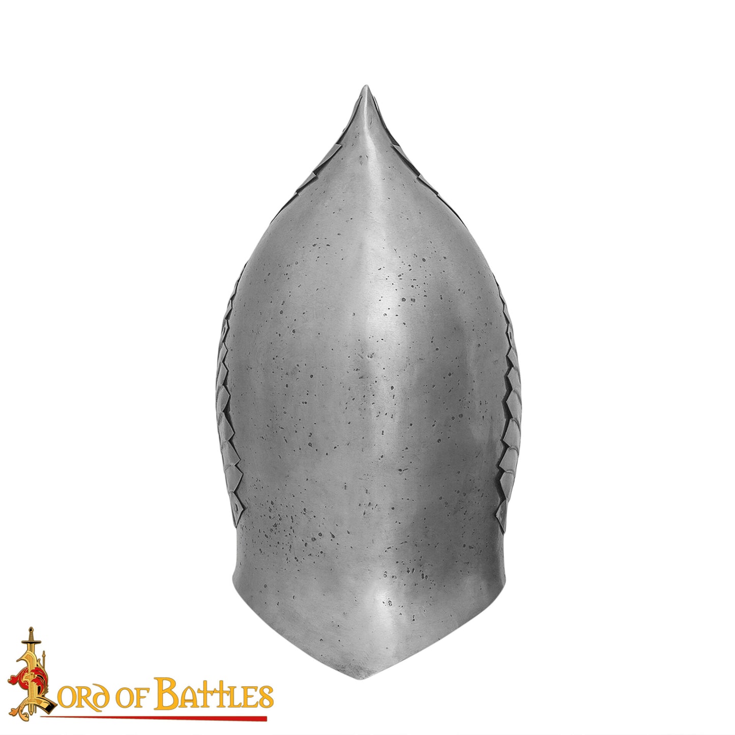 Gondorian Casco Medieval de Acero con Forro de Cuero - Calibre 18 Acabado Antiguo - Fantasía Lotr Gondor Replica - Coleccionable Armadura Casco para Larp, y la Pantalla - Imagen 4