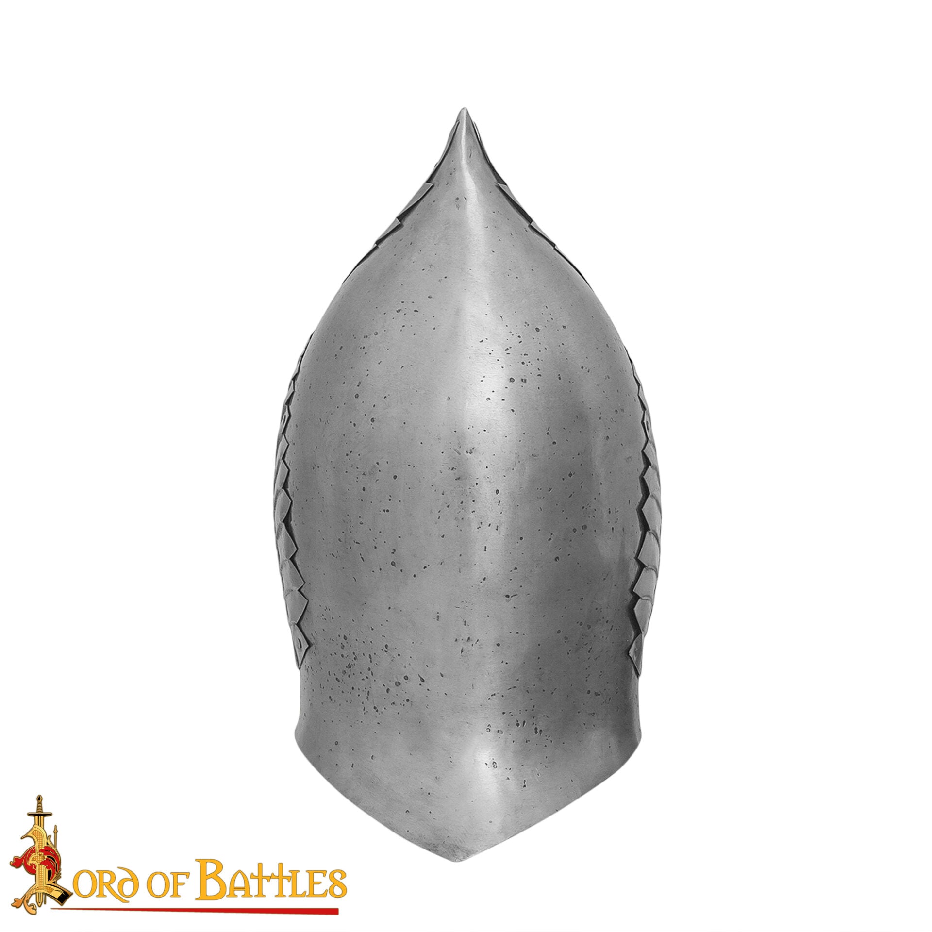 Gondorian Casco Medieval de Acero con Forro de Cuero - Calibre 18 Acabado Antiguo - Fantasía Lotr Gondor Replica - Coleccionable Armadura Casco para Larp, y la Pantalla - Imagen 4