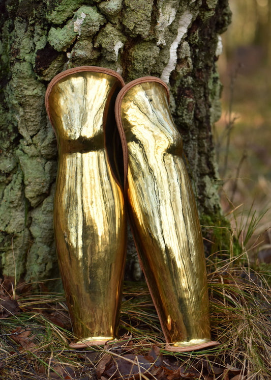 Par de torresmos hoplitas de bronze grego 