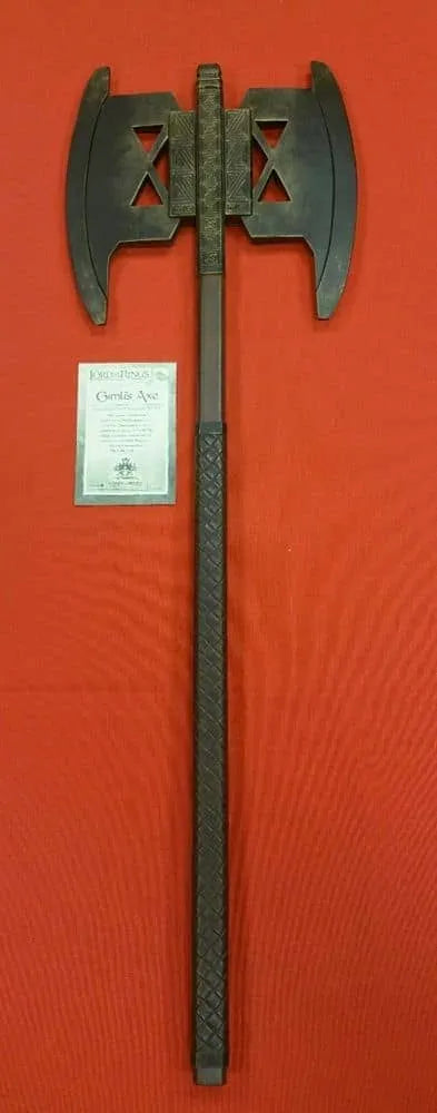 Imagen de Hacha de Gimli parte de nuestra colección en Espadas y más, sitio oficial.