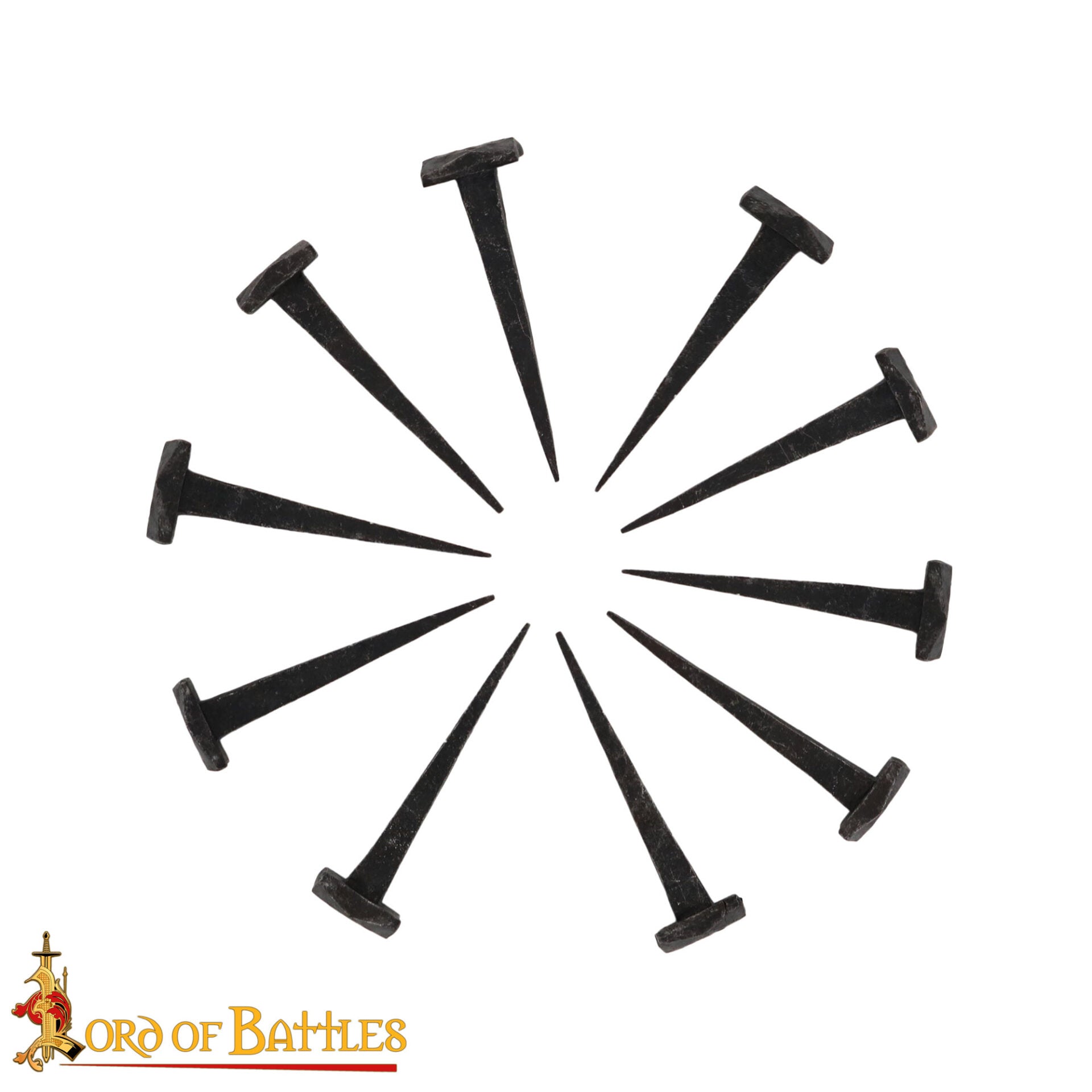 Clavos de Hierro Forjados a Mano, Juego de 10 Accesorios Rústicos con Acabado de Herrería Totalmente Funcionales - Imagen 17