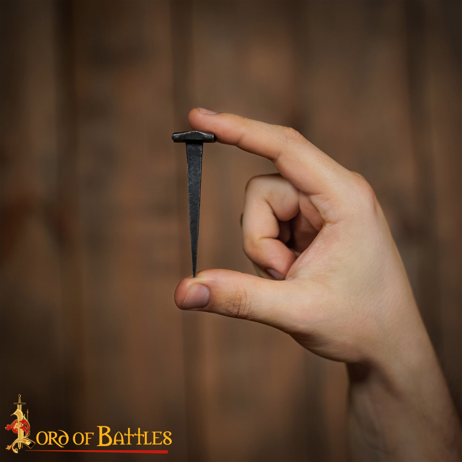 Clavos de Hierro Forjados a Mano, Juego de 10 Accesorios Rústicos con Acabado de Herrería Totalmente Funcionales - Imagen 19