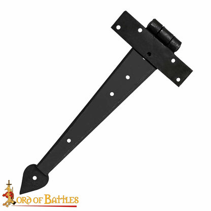 Bisagra de Puerta Rústica de Hierro Forjado a Mano - Bisagra de Correa Resistente para Puertas, Armarios y Cofres - Imagen 4