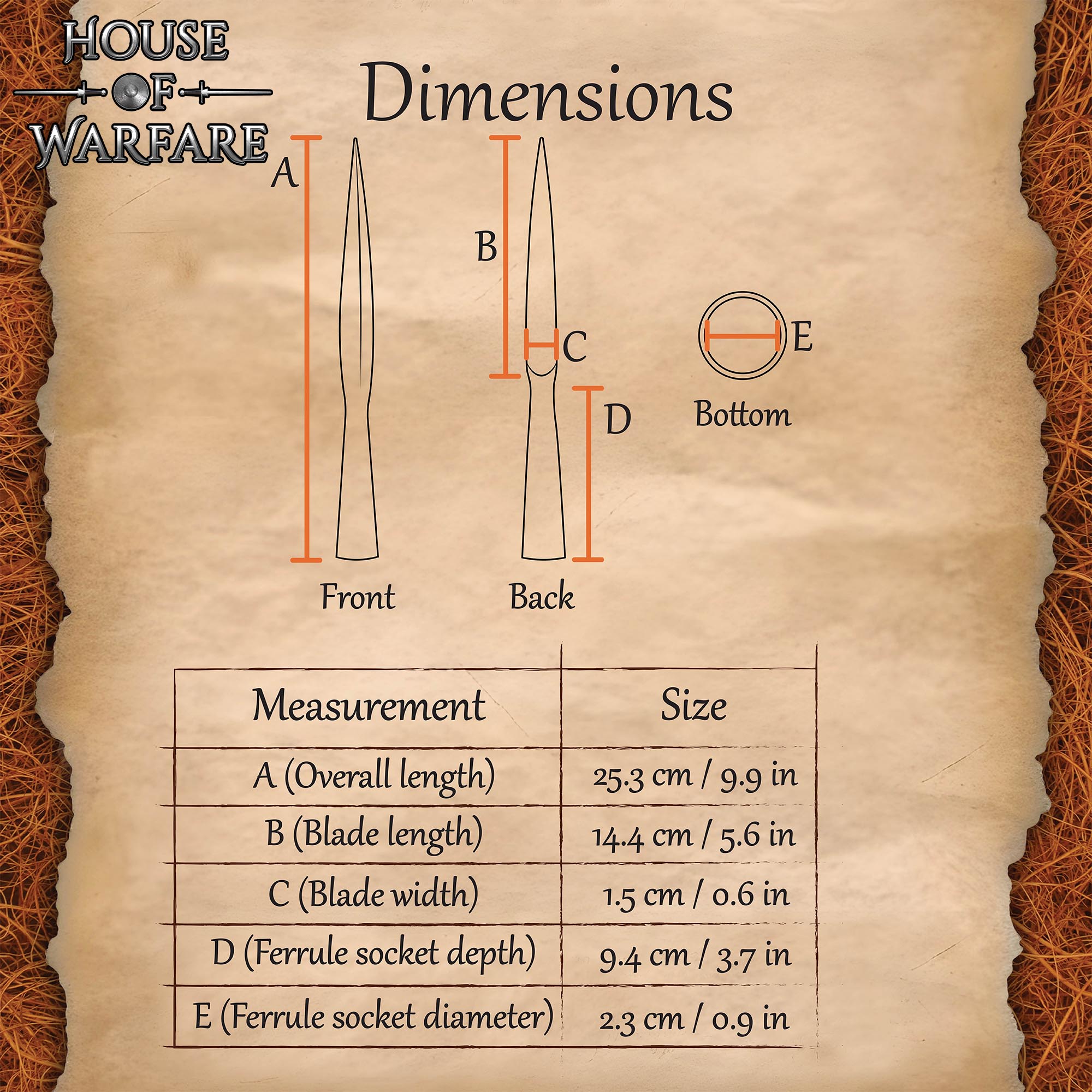 Lanza de Lanzamiento de Jabalina Forjada a Mano de Acero Al Carbono Estilo Vikingo - Imagen 3