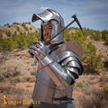Martillo de Guerra Medieval de Pico de Cuervo Forjado a Mano - Imagen 1